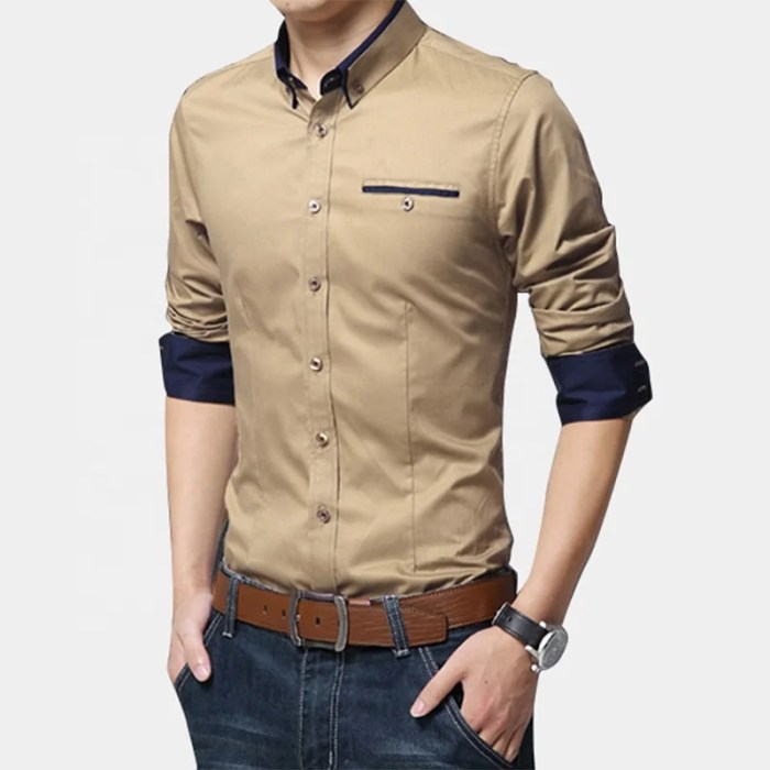 Design men's dress shirts