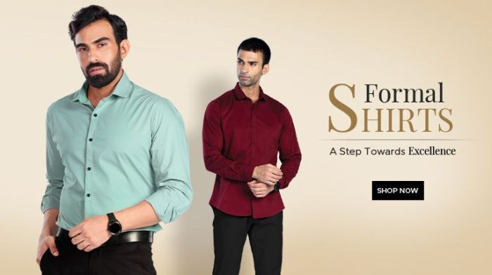 Dress shirts for athletic men