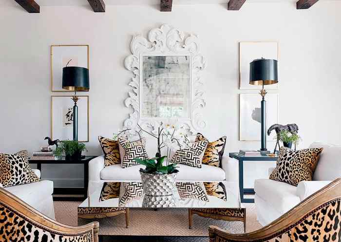 How to decorate a room with animal prints