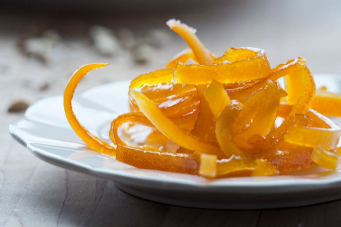 How to make orange peel decoration