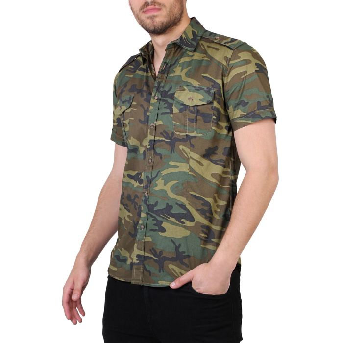 Mens camo dress shirt