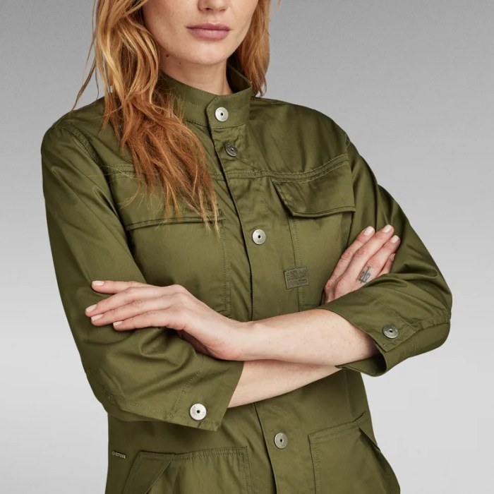 Green shirt dress women