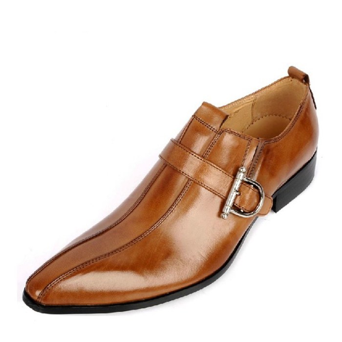 Mens leather dress shoes brown